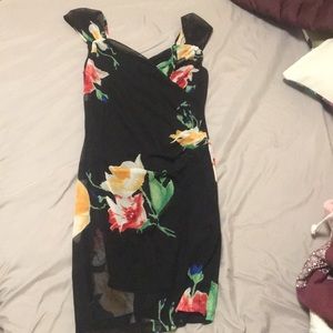 Black floral dress
